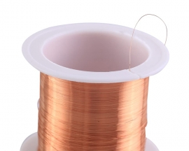 Enameled Copper Wire, 0.1mm×50m Magnet Winding Wire Transformer Insulated Copper Coil, Withstand Voltage 3000-5000V